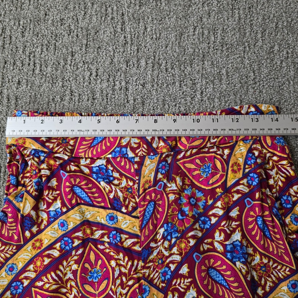 Christian Siriano Paisley Wide Leg Pants Womens S Boho Festival Palazzo Sz Small - Picture 5 of 7